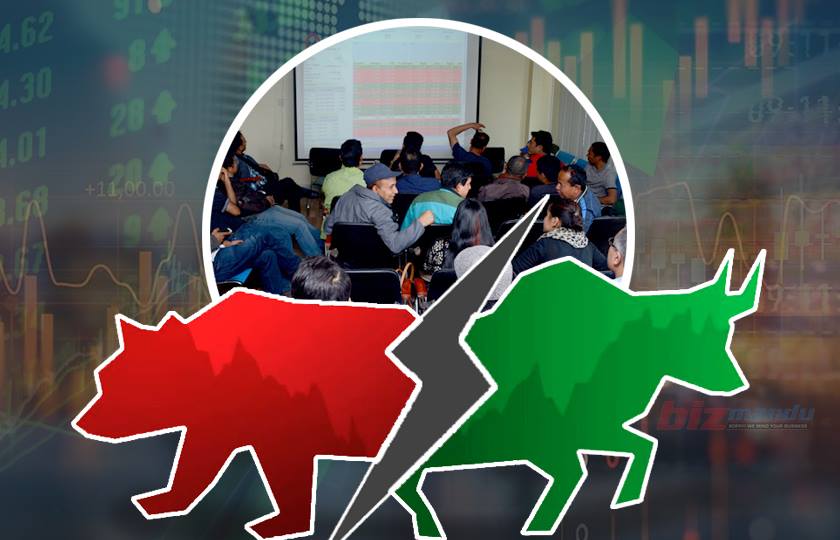चार दिनपछि हरियो भयो सेयर बजार, वृद्धिलाई लगानीकर्ताले नपत्याउँदा कारोबारमा छैन सुधार