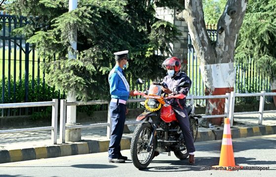 उपत्यकामा होली लक्षित ६८ ठाउँमा ‘चेक पोइन्ट’, ट्राफिक चेकिङमा कडाइ