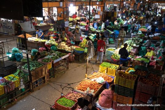 कालीमाटीमा आज कृषि उपजको थोक मूल्य : लोकल काक्रो र भारतीय मेवाको भाउ बढ्यो