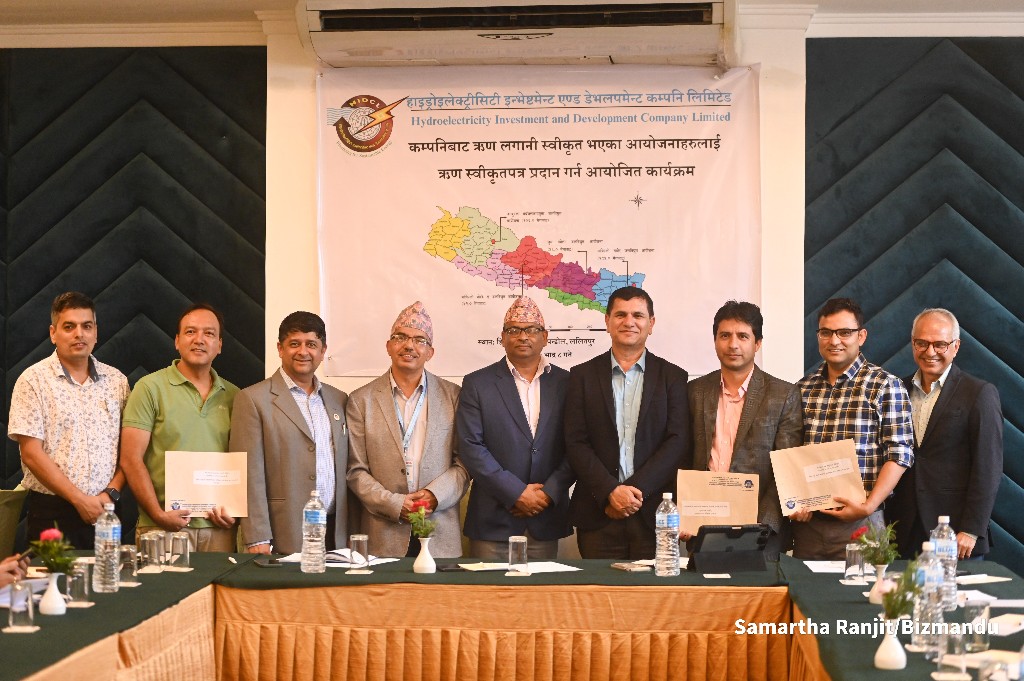 एचआइडीसीएलले दुई सरकारी र दुई निजी जलविद्युत् आयोजनामा स्वीकृत गर्‍यो १३ अर्ब लगानी