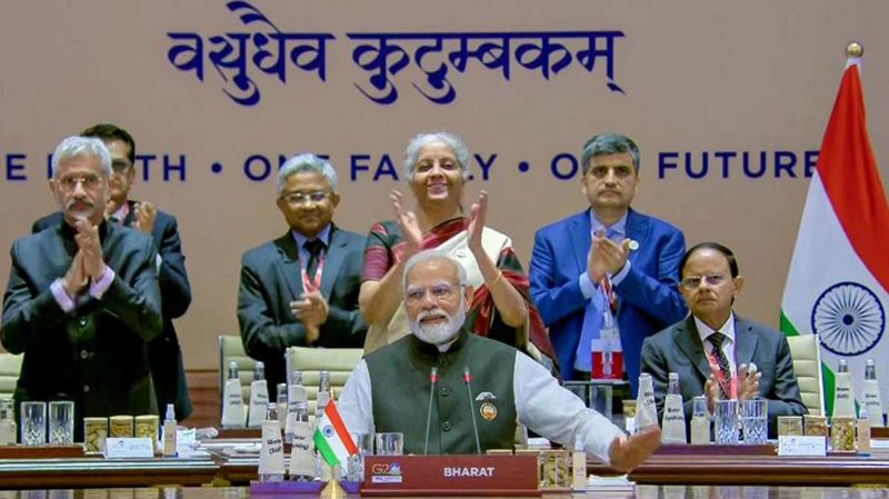 जी-२० सम्मेलनमा भारतको दुई जीत: संयुक्त घोषणापत्र जारी, अफ्रिकन युनियन बन्यो नयाँ सदस्य जी-२० सम्मेलनमा भारतको दुई जीत: संयुक्त घोषणापत्र जारी, अफ्रिकन युनियन बन्यो नयाँ सदस्य