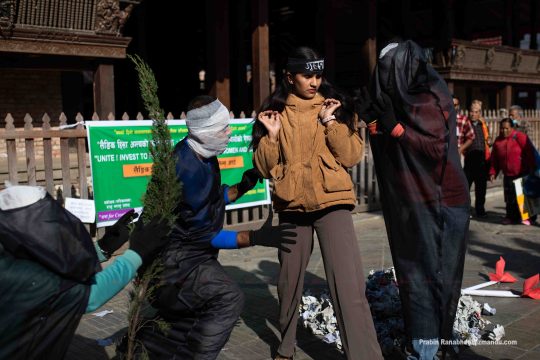 लैङ्गिक हिंसाविरुद्ध वसन्तपुरमा सचेतनामूलक नाटक प्रदर्शन