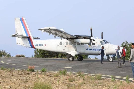 यात्रुको चाप बढेसँगै गुल्मीको रेसुङ्गा विमानस्थलबाट सातामा तीन पटक उडान हुने