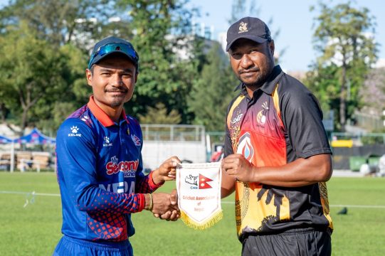 त्रिदेशीय टी-२० सिरिजको फाइनलमा पीएनजीसँग भिड्दै नेपाल, पहिला बलिङ गर्ने
