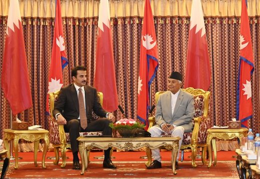 राष्ट्रपतिसामु कतारका राजाले भने- नेपाली श्रमिकलाई अझै राम्रो क्षेत्रमा रोजगारी दिने योजना छ