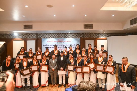 खेलकुद मन्त्रालयमा श्रेष्ठको १०० दिन, अन्तर्राष्ट्रिय प्रतियोगितामा पदक जित्ने खेलाडी पुरस्कृत