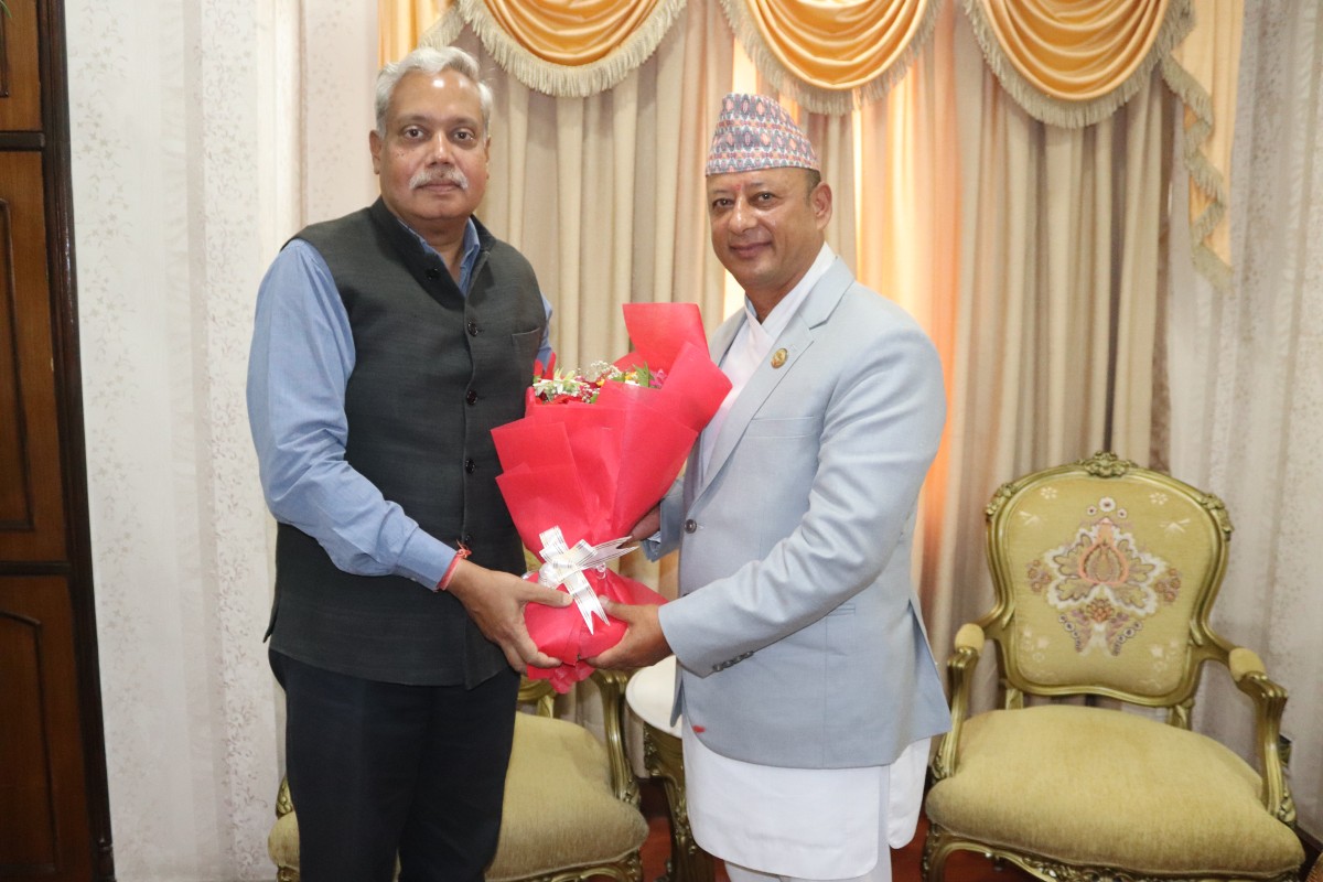 मन्त्री खड्कासँग भारतीय राजदूतको भेट, ऊर्जा क्षेत्रमा सहकार्यबारे छलफल