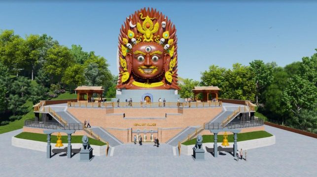 छम्पीमा भैरवको ख्वापाः ‘मुखाकृति’ सहितको आर्ट भिलेज बन्दै, आवासदेखि खानपिनको व्यवस्था