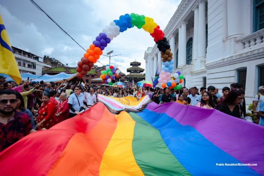 गाईजात्रामा यौनिक तथा लैंगिक अल्पसंख्यकको परेड