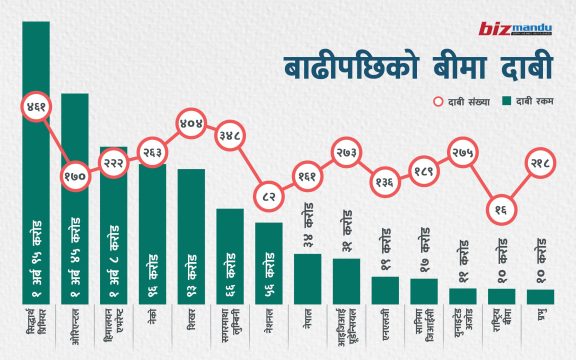 इन्स्योरेन्सको २ महिनाको व्यवसायभन्दा बाढीले २ दिनमा पुर्‍याएको क्षतिको दाबी धेरै, वासलात के होला?
