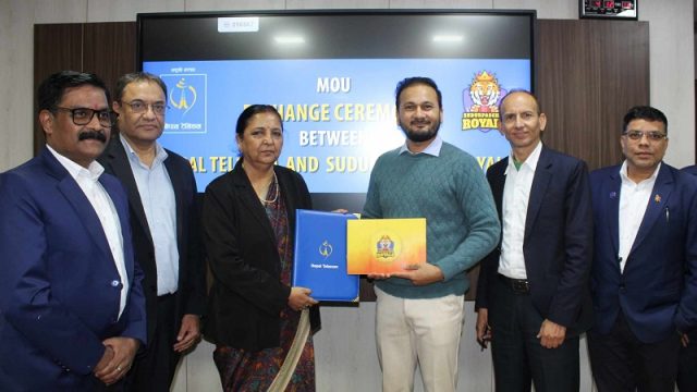 नेपाल टेलिकम बन्यो एनपीएलको टोली सुदूरपश्चिम रोयल्सको टेलिकम पार्टनर