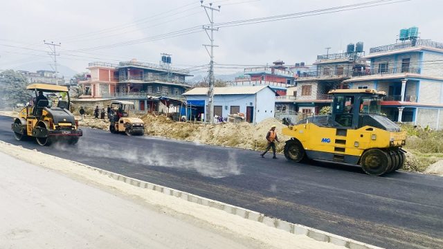 पोखरा-मुग्लिन सडक : पश्चिम खण्डतर्फ ४३ प्रतिशत काम सम्पन्न, ३० किमी सडक कालोपत्र