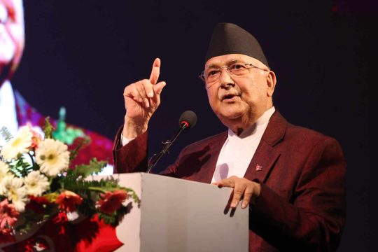 प्रधानमन्त्री ओलीले भने- वैदेशिक शक्तिहरुले हाम्रो पार्टीलाई समर्थन गरिराखेका छैनन्