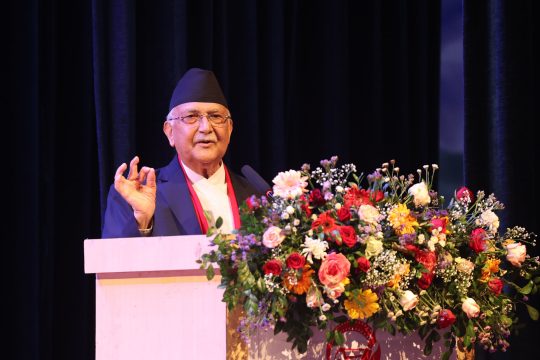 ओलीले राजावादीको प्रदर्शनलाई लक्षित गर्दै भने- स्यालले वन घन्किएजस्तो कराएर केही हुँदैन
