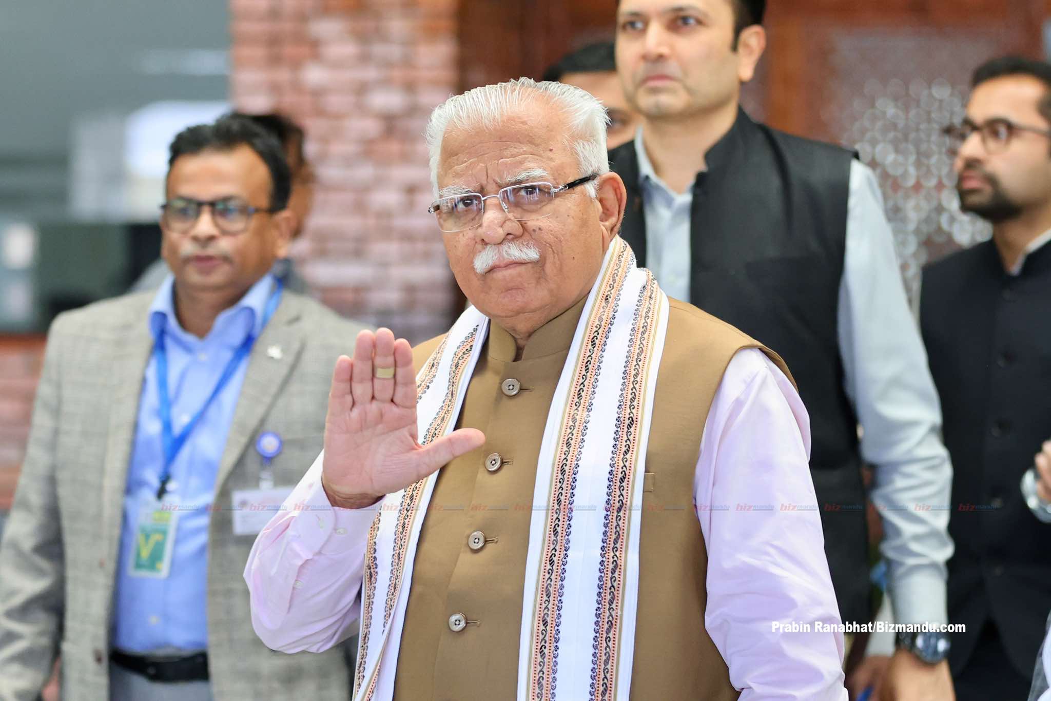 भारतीय ऊर्जा मन्त्री मनोहरलाल खट्टर नेपालमा, कोशी करिडोर प्रसारणलाइन उद्घाटन गर्ने