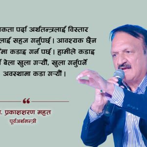 ‘सुरक्षाभत्ता कटौतीमा सरकार बोल्ड बन्नैपर्छ, तालीको लोभमा पपुलिजमतिर लागे गलत बाटोमा पुगिन्छ’