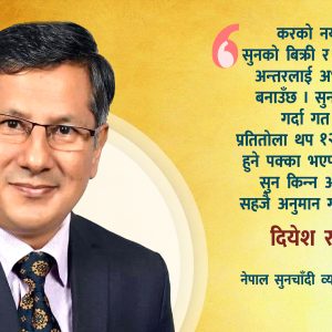 सुनमा विलासिता कर, हिरा र बहुमूल्य पत्थरमा लगाइएको भ्याटको विरोधको यस्तो छ अन्तर्य