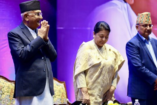 एमालेमा पूर्वराष्ट्रपति विद्या भण्डारीको ‘कमब्याक’बारे ओली : उहाँले केही भन्नु भएको छैन