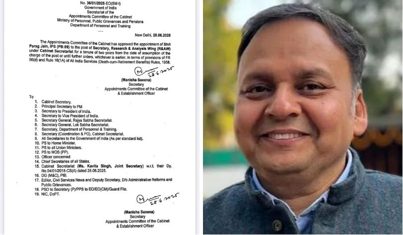 ‘अपरेसन सिन्दूर’का मास्टरमाइन्ड पराग जैन भारतीय गुप्तचर संस्था रअको प्रमुखमा नियुक्त ‘अपरेसन सिन्दूर’का मास्टरमाइन्ड पराग जैन भारतीय गुप्तचर संस्था रअको प्रमुखमा नियुक्त