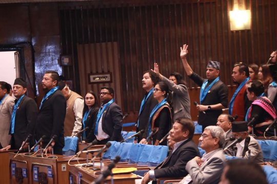 सदनमा रास्वपाको अवरोध यथावत, प्रधानमन्त्रीसँग प्रत्यक्ष प्रश्नोत्तर कार्यक्रम कार्यसूचीबाट हटाइयो