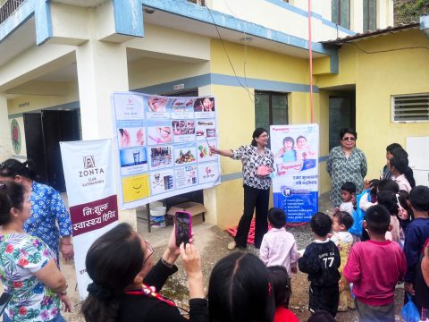 एक एक पाइलासँगको सहकार्यले जोन्टा क्लब काठमाडौंले  मसिने गाउँमा गर्‍यो स्वास्थ्य शिविर