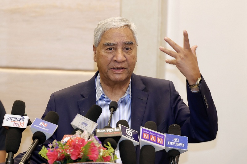 देउवाले बजेटप्रति सार्वजनिकरुपमै पोखे असन्तुष्टि, ‘बजेट मलाई र कांग्रेसलाई चित्त बुझेको छैन’ देउवाले बजेटप्रति सार्वजनिकरुपमै पोखे असन्तुष्टि, ‘बजेट मलाई र कांग्रेसलाई चित्त बुझेको छैन’
