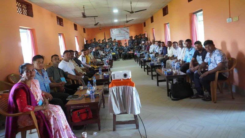 भारतीय सीमा जोडिएका पालिकाका वडाध्यक्ष र वडा सदस्यसँग सशस्त्र प्रहरीको अन्तरक्रिया