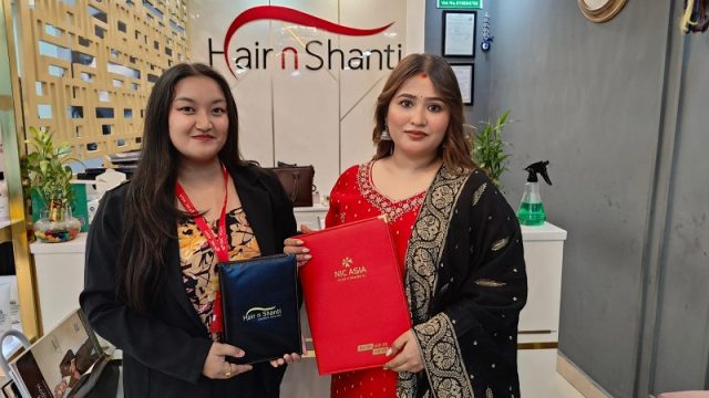 एनआईसी एशिया बैंकका ग्राहकलाई हेयर एण्ड शान्ति युनिसेक्स सैलुनमा १०% छुट