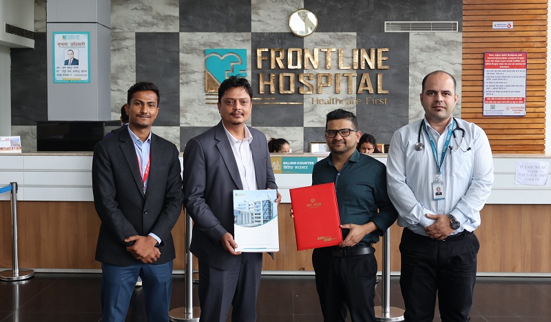एनआईसी एसिया बैंकका ग्राहकले फ्रन्टलाइन अस्पतालमा १० प्रतिशत छुट पाउने