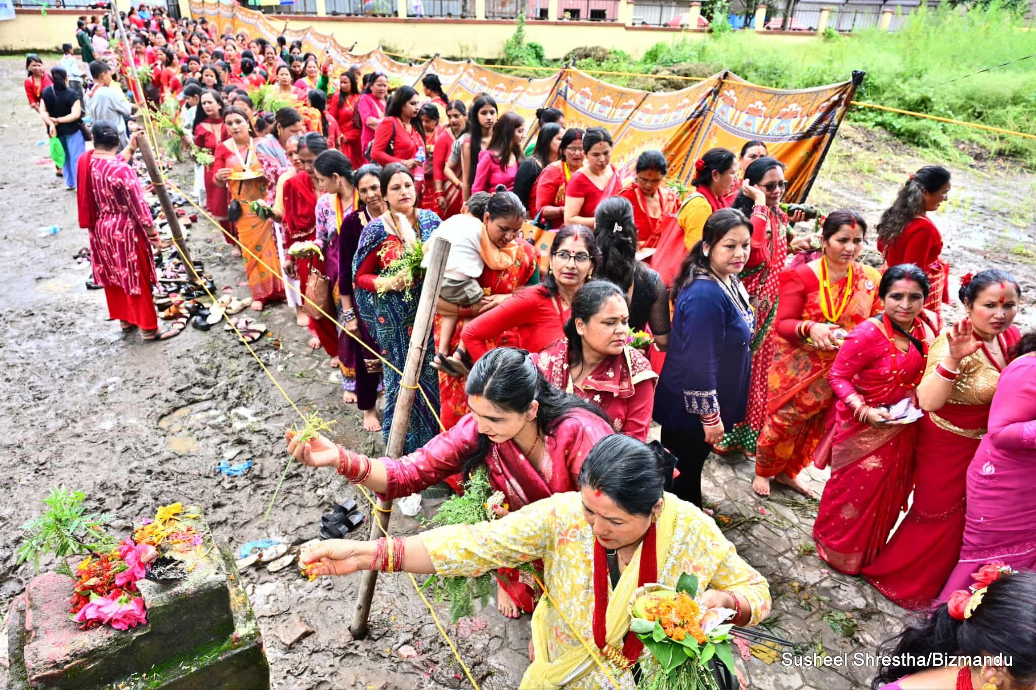 हिलाम्मे ऋषि पञ्चमी : टेकुस्थित ऋषेश्वर महादेव मन्दिरमा भक्तजनहरूको घुइँचो