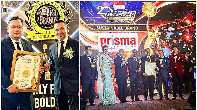 प्रिज्मा एड्भर्टाइजिङले सिंगापुरमा जित्यो ब्रान्डलरेट बेस्ट ब्रान्ड अवार्ड