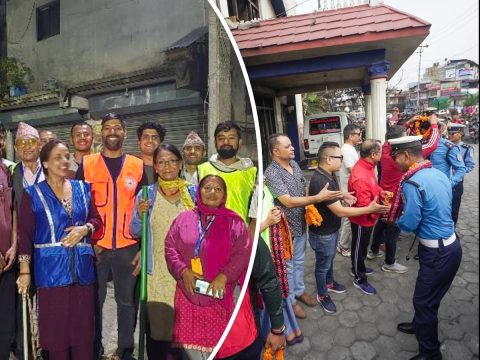 प्रहरीसँग टुटेको सम्बन्ध गाँस्दै नागरिक, मनोबल बढाउन सुरक्षाकर्मीसँगै फिल्डमा
