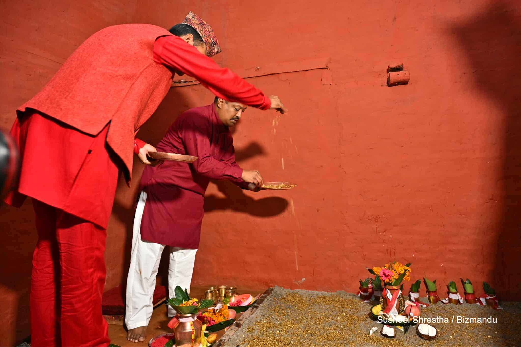हनुमानढोकाको दसैंघरमा आज घटस्थापनासँगै राखियो जमरा (तस्वीरहरु)