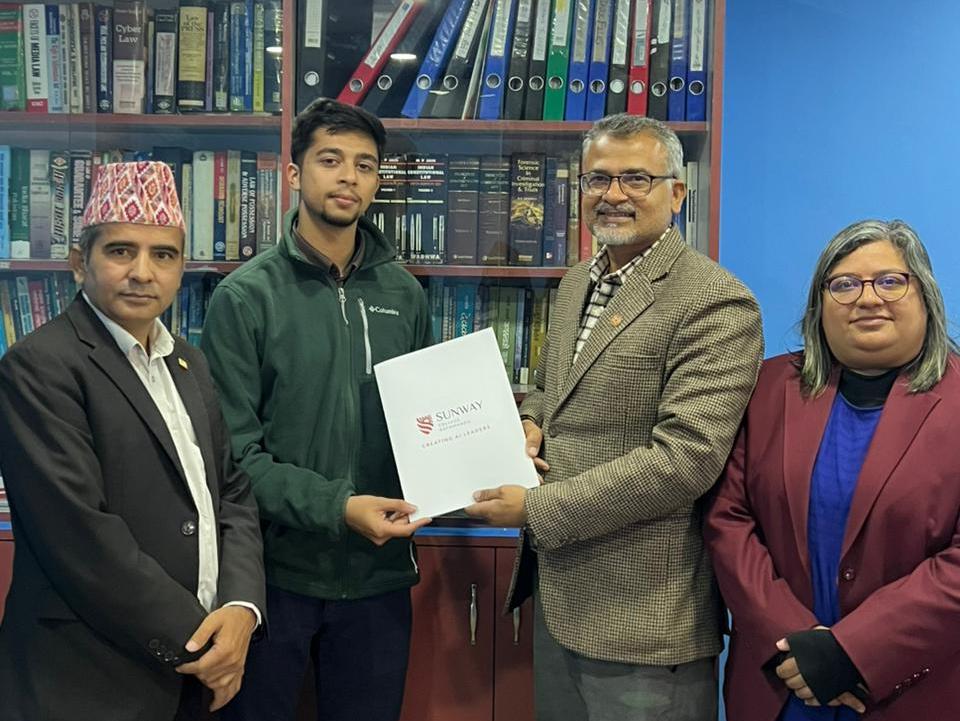 एआई शिक्षा र कानुनी प्रविधिमा नवप्रवर्तन अघि बढाउन सनवे कलेज र कानुन एआईबिच साझेदारी