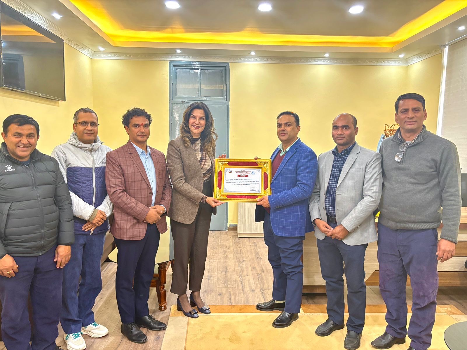 नाइमाद्वारा यातायात व्यवस्था विभाग र काठमाडौं उपत्यका ट्राफिक कार्यालयलाई सहयोग हस्तान्तरण