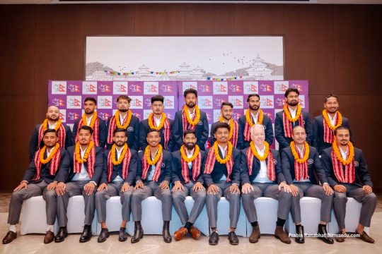 आईसीसी टी-२० विश्वकपका लागि नेपाली टोलीको बिदाइ, ‘अभ्यासले राम्रो लय’ (तस्बिरहरु)