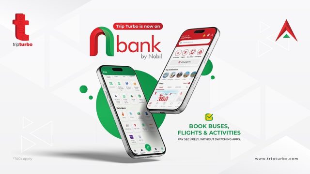 नबिल बैंकको एनबैंक मोबाइल एपबाटै टिकट बुक गर्न सकिने, ट्रिप टर्बोसँग साझेदारी