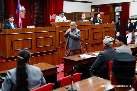 राष्ट्रियसभामा पहिलोपटक प्रधानमन्त्री कार्की, ‘निर्वाचन नयाँ राजनीतिक संस्कृतिको सुरुवात’