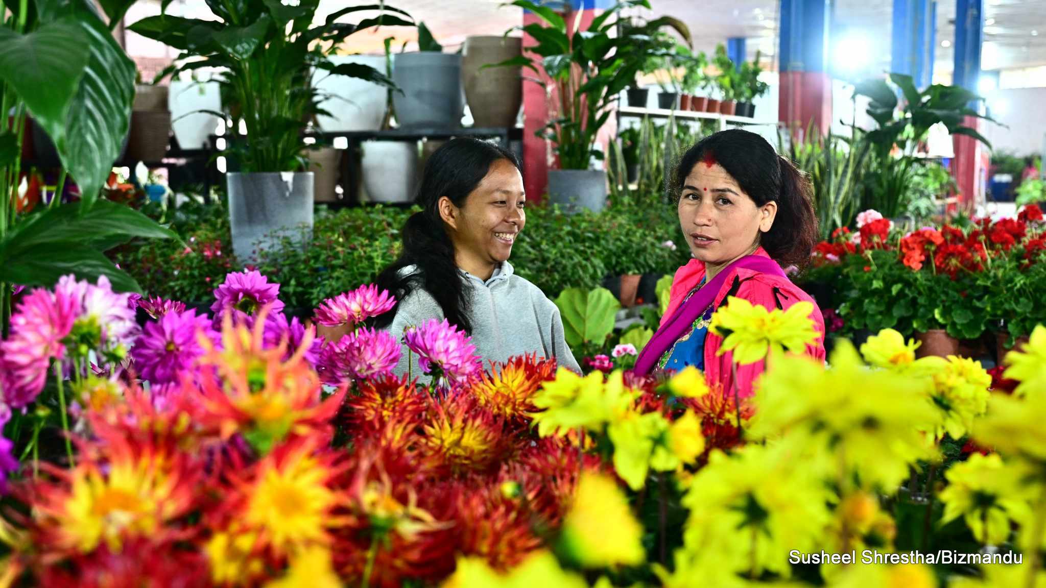 फूल तथा बोटबिरुवाका सौखिनहरूका लागि भृकुटीमण्डपमा पुष्प मेला सुरु