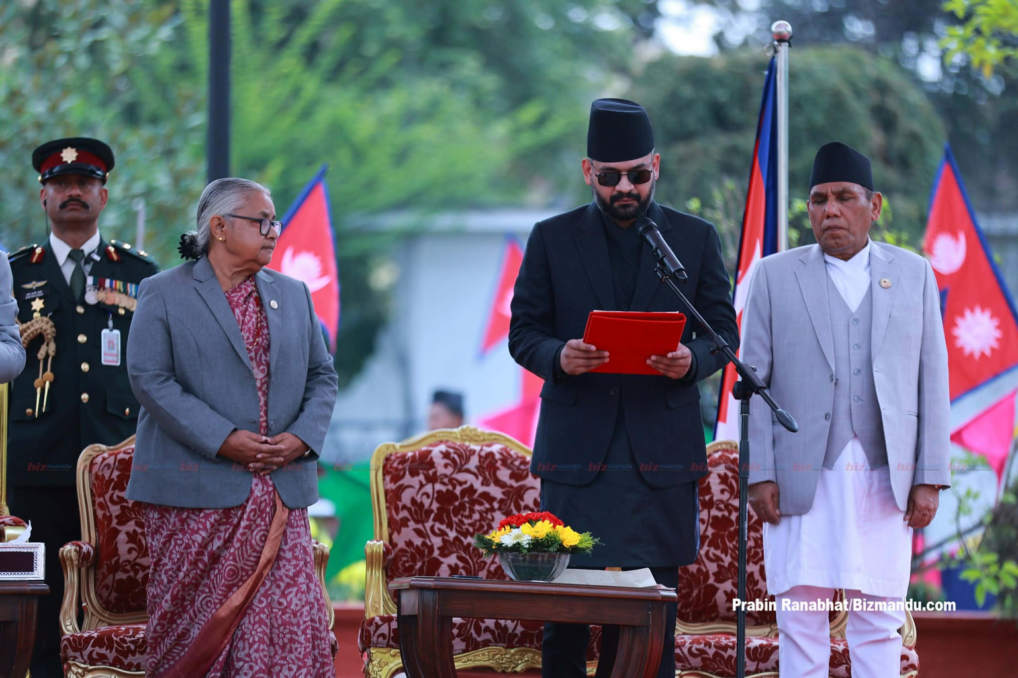 प्रधानमन्त्रीको शपथमा पहिलोपटक स्वस्ति-शान्ति वाचन र शुभ-मङ्गल पाठ