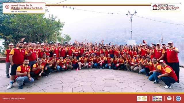 महालक्ष्मी विकास बैंक हरित बैंकिङ प्रवर्धनमा, फेवाताल किनारमा सामूहिक पदयात्रा