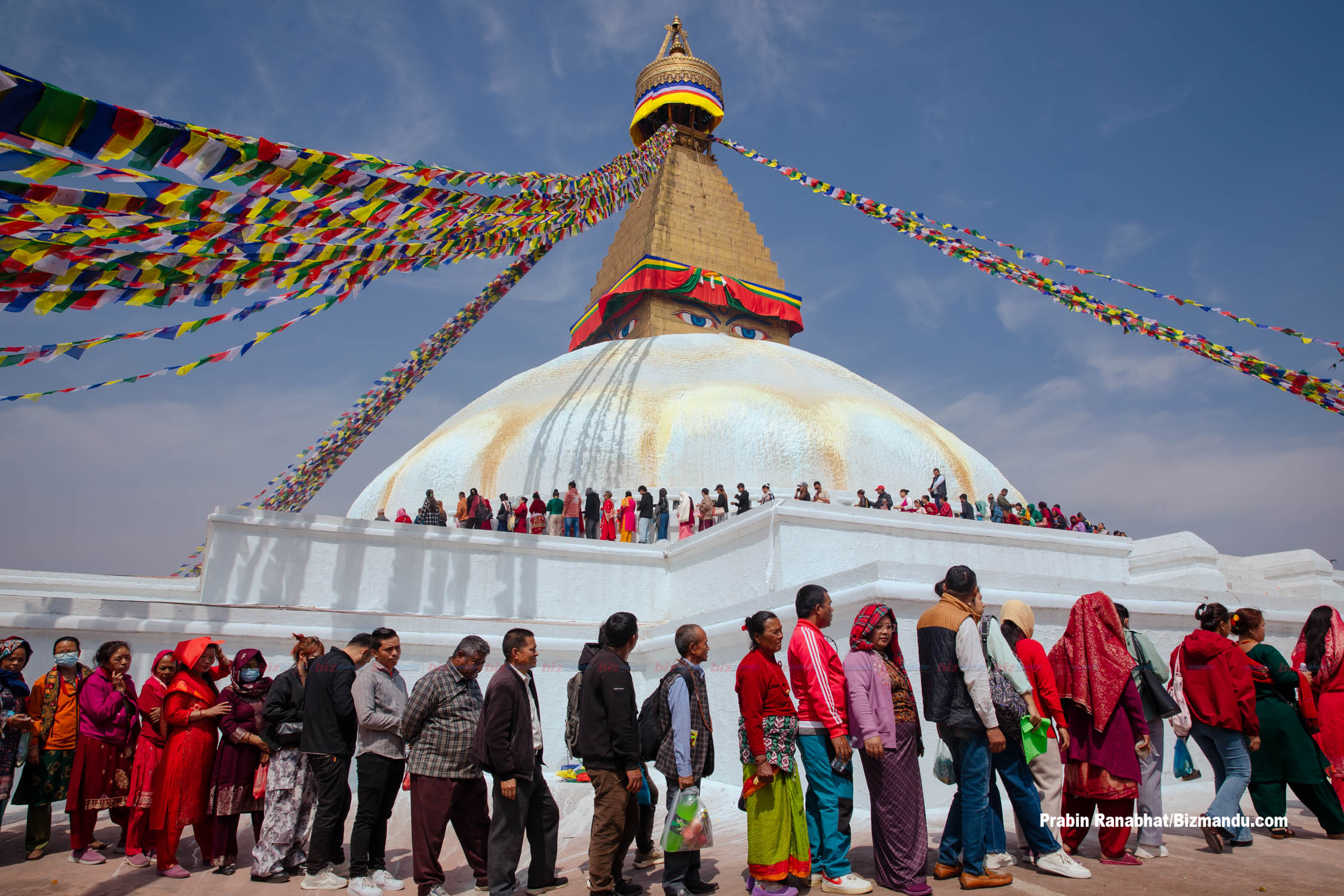 पितृमोक्षको कामना गर्दै बौद्धमा तेमाल जात्रा, स्नान गर्न भोलि बालाजु बाइसधारा जाने (तस्विर)