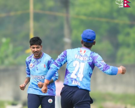 पीएम कप: लामिछाने एक्लैले ७ विकेट लिँदा कर्णालीको ब्याटिङमा पहिलो, वाग्मतीको जित