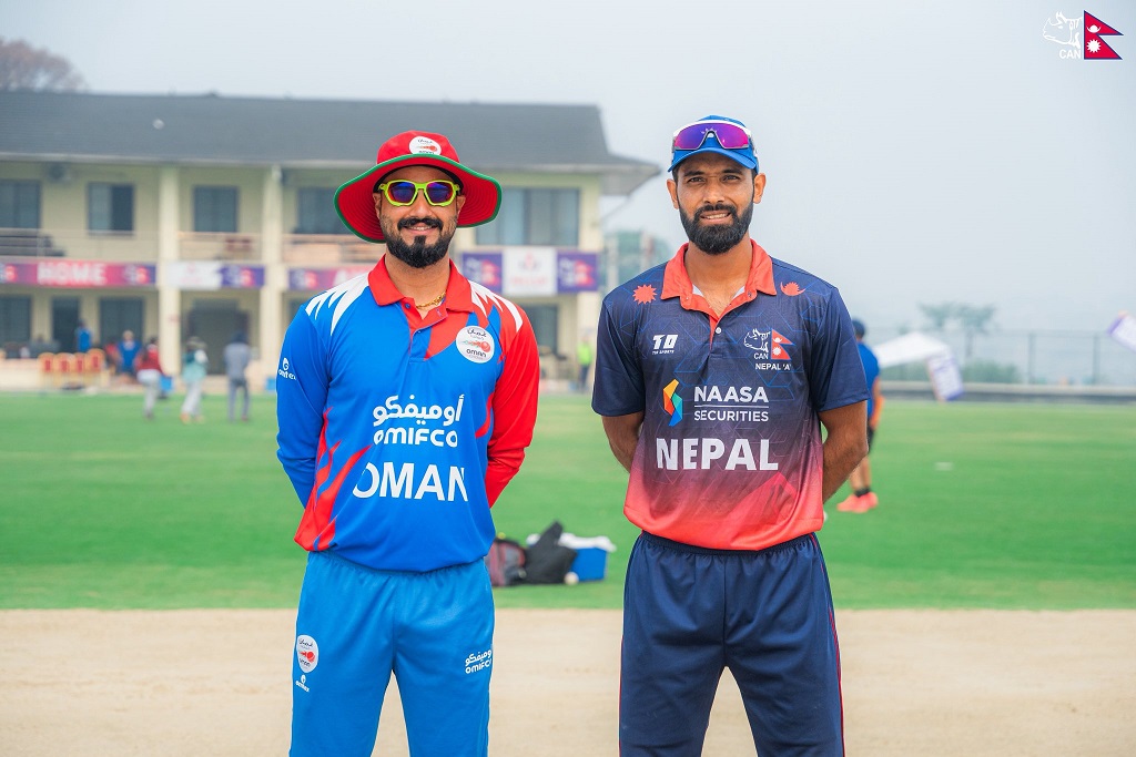 टस हारेर ‌ओमनविरुद्ध पहिला ब्याटिङ गर्दै नेपाल ‘ए’, यस्तो छ नेपालको प्लेइङ ११