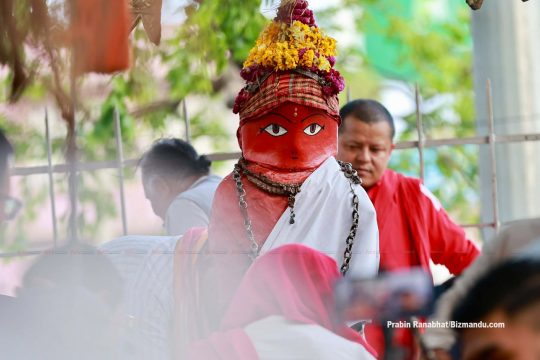 लगनखेलमा बुंगद्य:को न्हंव, तस्विरमा रातो मछिन्द्रनाथको महास्नान