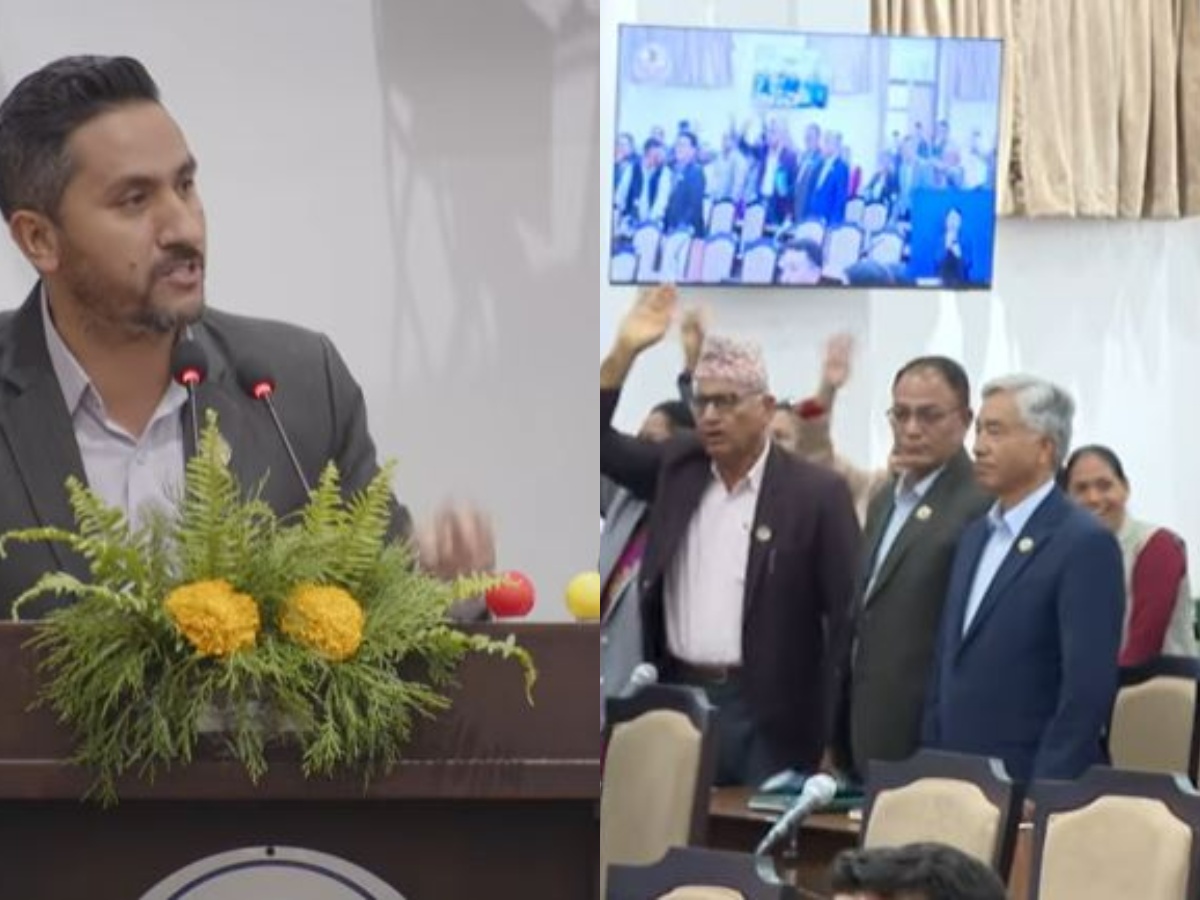 जगदिश खरेलले प्रतिपक्षीको विरोधलाई ‘तमासा’ भनेपछि  बिग्रियो संसद्को माहोल, बैठक रोकियो
