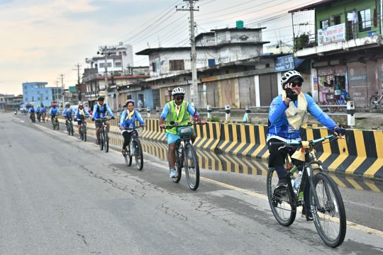 काठमाडौंबाट सुरु भएको साइकल यात्रा बुद्ध जयन्तीका दिन लुम्बिनी पुगेर समापन हुँदै