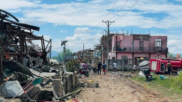 म्यानमारको एक गाउँमा विस्फोट हुँदा कम्तीमा ५५ जनाको मृत्यु, दर्जनौं व्यक्ति घाइते