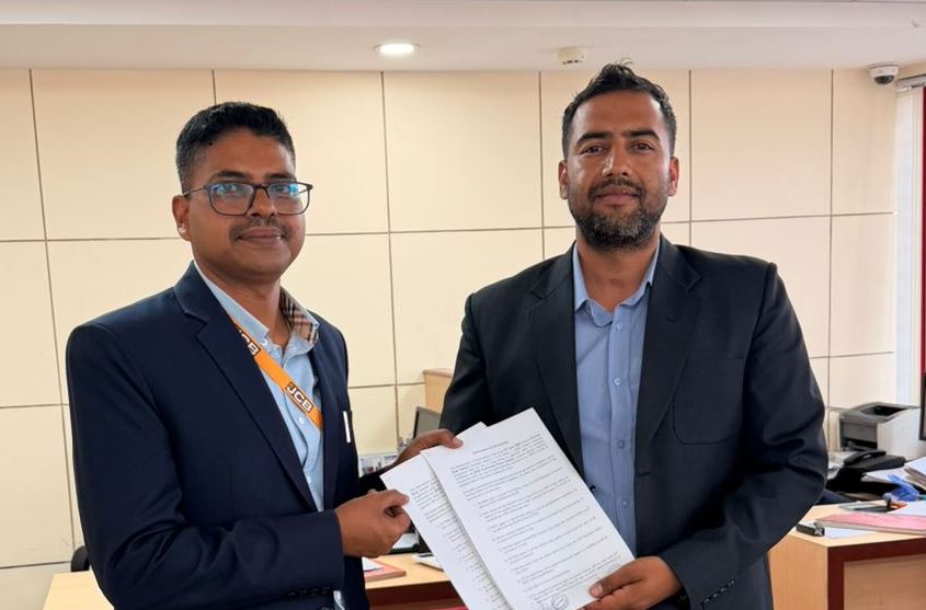 जेसीबी उपकरण खरिदमा ८०% फाइनान्सको सुविधा,  एमएडब्लू अर्थमुभर्स र एभरेष्ट बैंकबीच सम्झौता