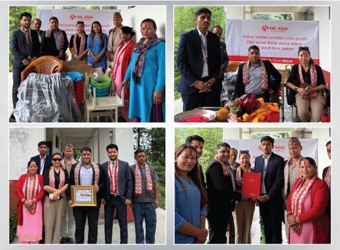 एनआईसी एशिया बैंकले पर्वतको देउपुर स्वास्थ्य चौकीलाई सहयोग गर्‍यो उपकरणहरू